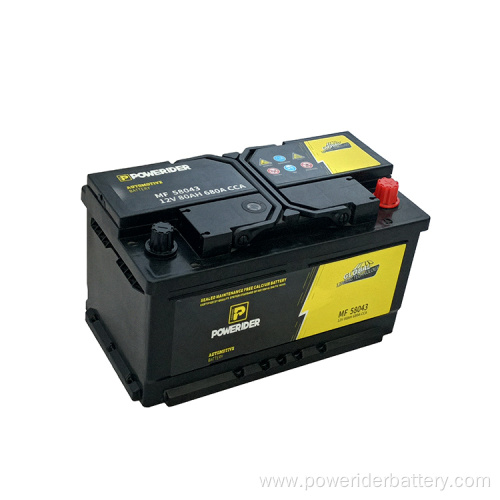 12v 80ah 58043 mf lead-acid car starting battery